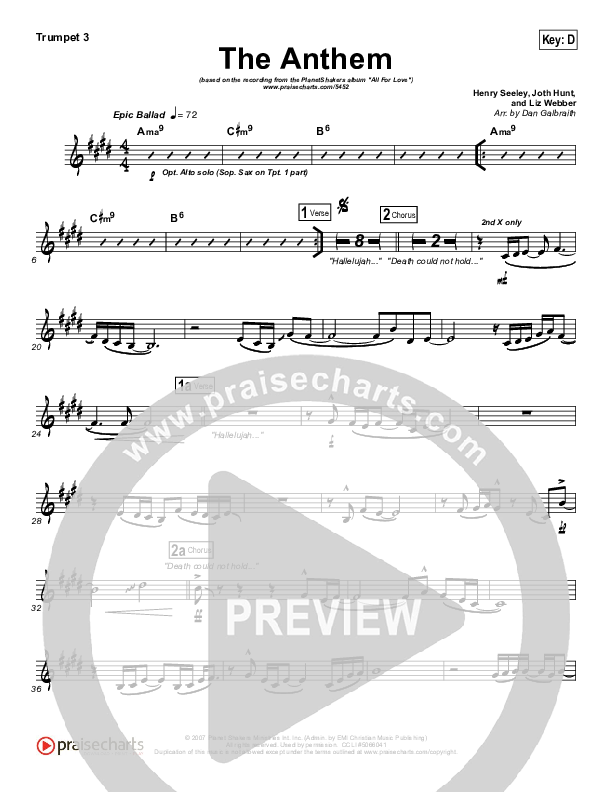 The Anthem Trumpet 3 (Planetshakers)