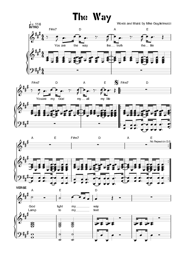 The Way Lead & Piano (Planetshakers)