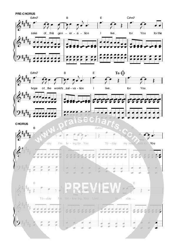 Today Lead & Piano (Planetshakers)