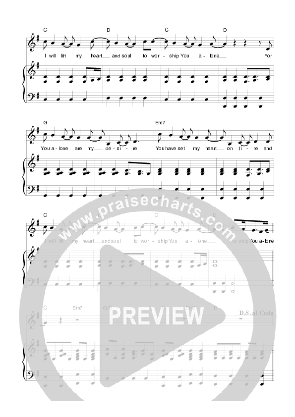 Worship You Alone Lead & Piano (Planetshakers)