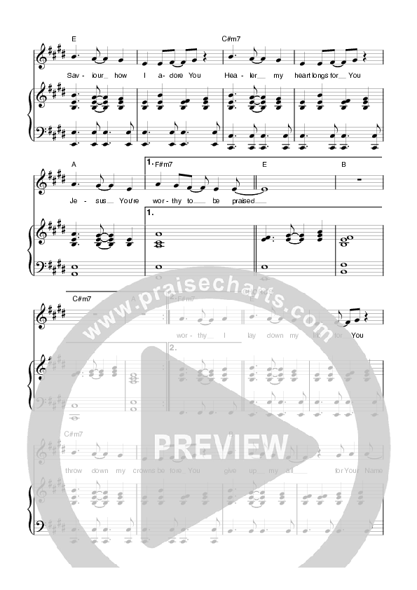 Worthy To Be Praised Lead & Piano (Planetshakers)