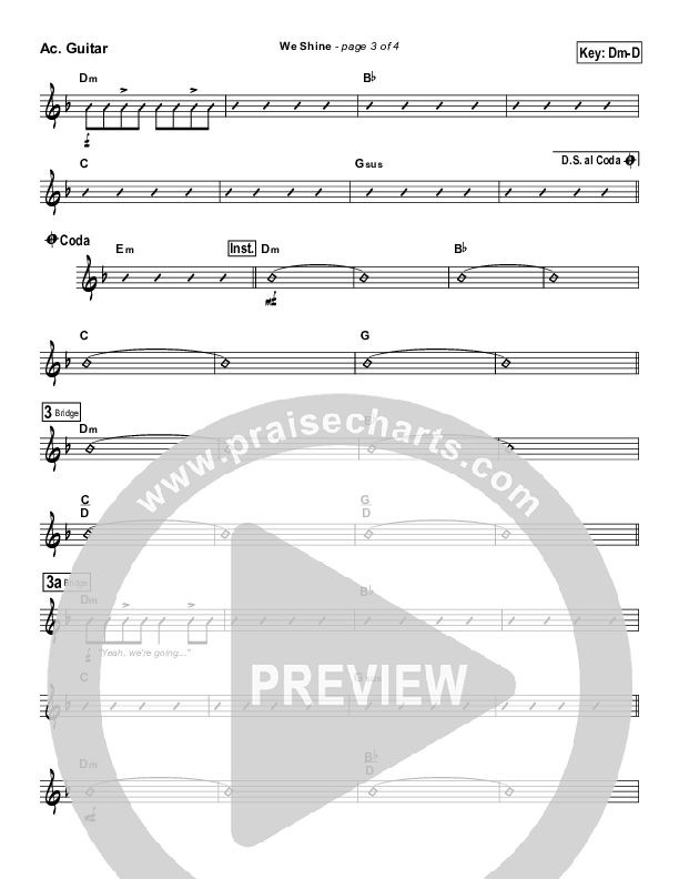 We Shine Acoustic Guitar (FEE Band)