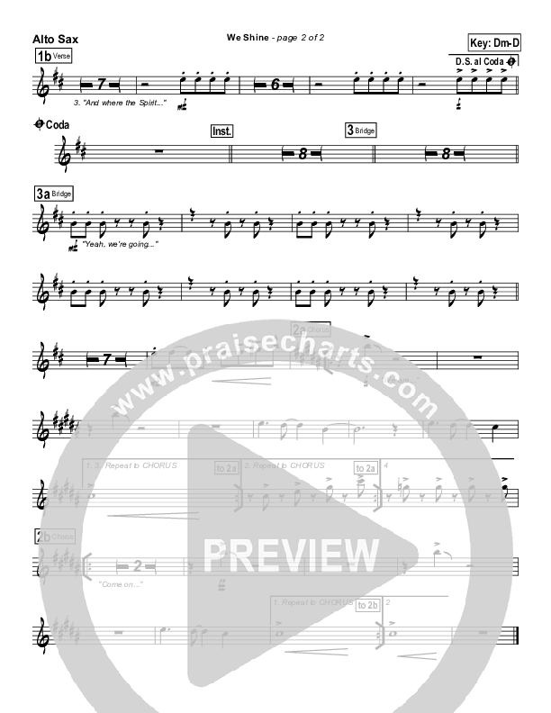 We Shine Alto Sax (FEE Band)