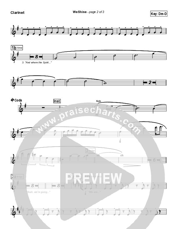 We Shine Clarinet (FEE Band)