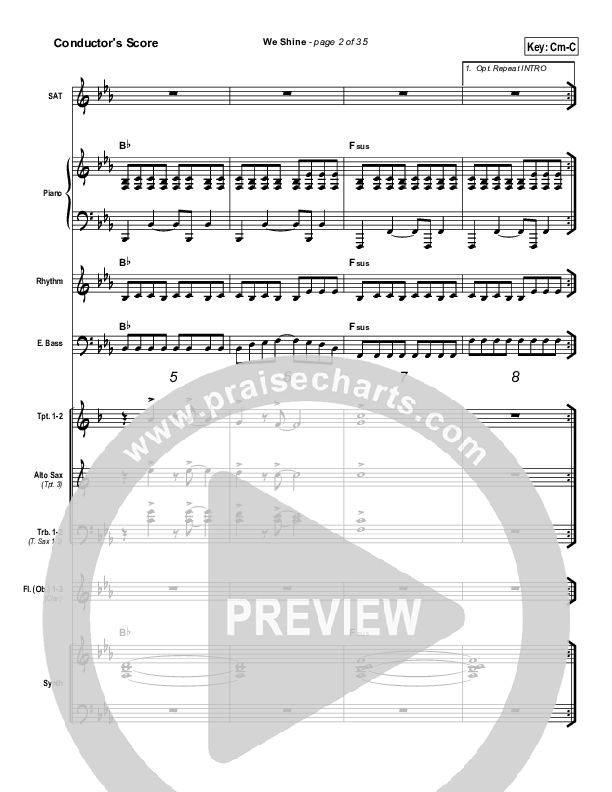 We Shine Conductor's Score (FEE Band)