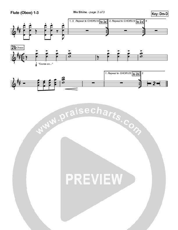 We Shine Flute/Oboe 1/2/3 (FEE Band)