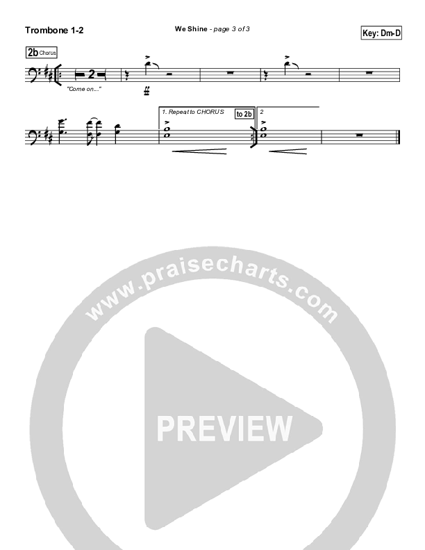 We Shine Trombone 1/2 (FEE Band)