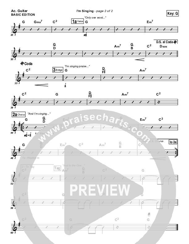 I'm Singing Acoustic Guitar (Kari Jobe)