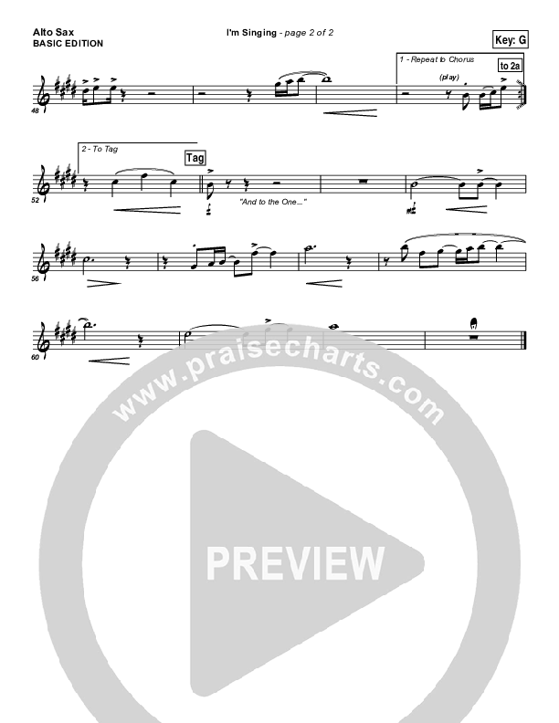 I'm Singing Alto Sax (Kari Jobe)
