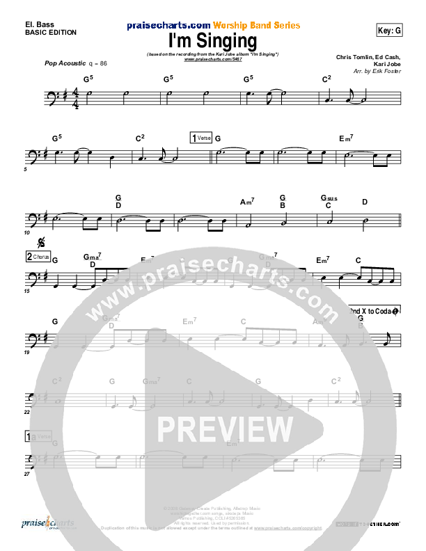 I'm Singing Bass Guitar (Kari Jobe)