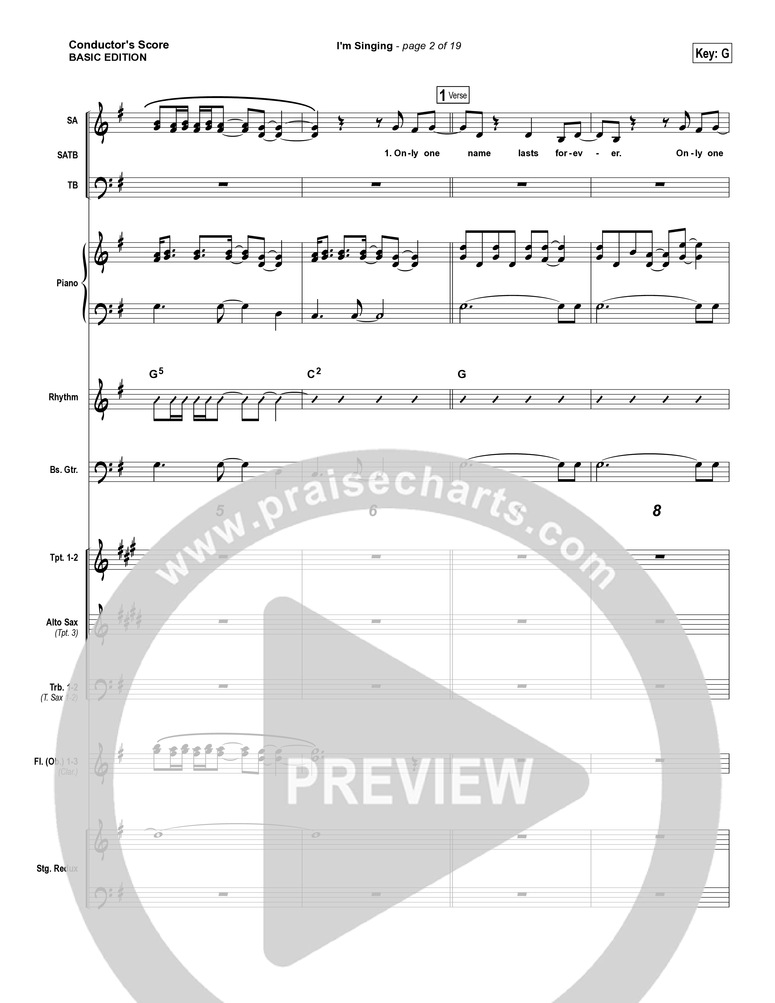 I'm Singing Orchestration (Kari Jobe)