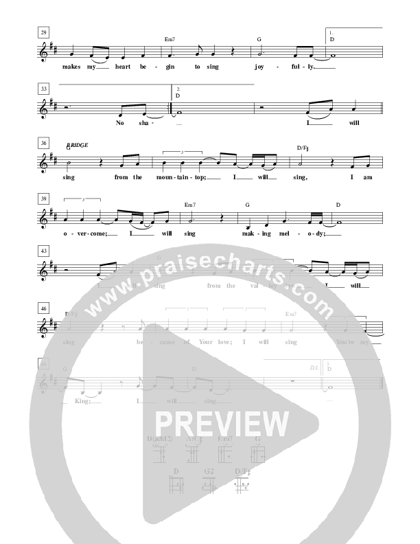 Joyfully Lead Sheet (Kari Jobe)