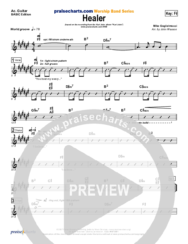 Healer Acoustic Guitar (Kari Jobe)