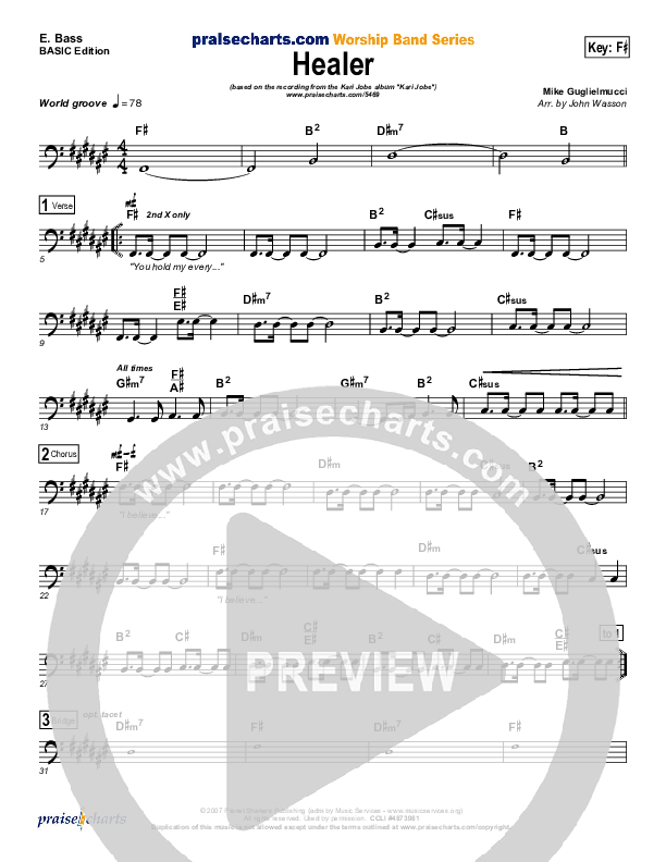 Healer Bass Guitar (Kari Jobe)