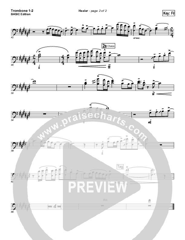 Healer Trombone 1/2 (Kari Jobe)