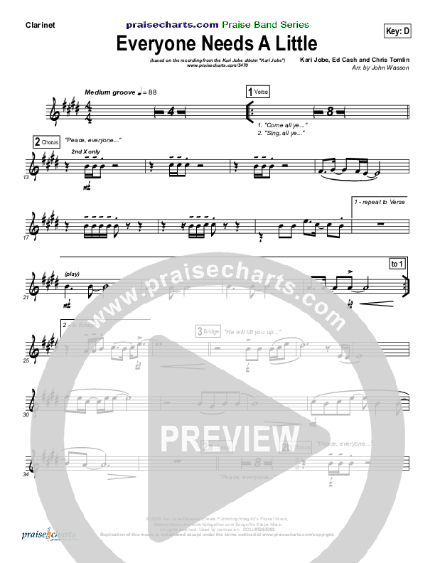 Everyone Needs A Little Clarinet (Kari Jobe)