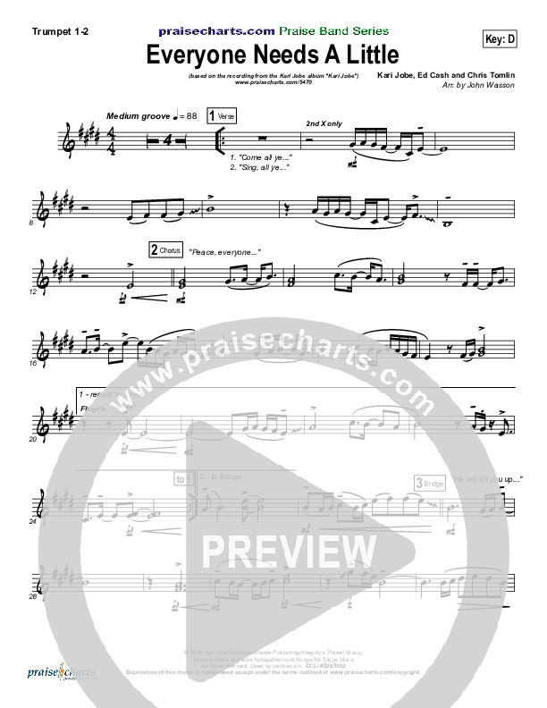 Everyone Needs A Little Trumpet 1,2 (Kari Jobe)