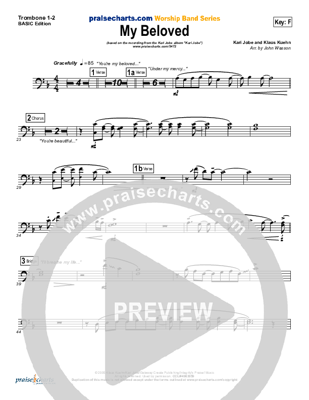 My Beloved Trombone 1/2 (Kari Jobe)