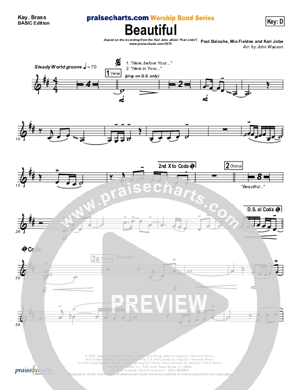 Beautiful Synth Brass (Kari Jobe)