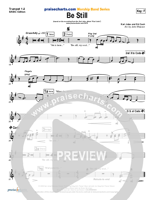 Be Still Trumpet 1,2 (Kari Jobe)