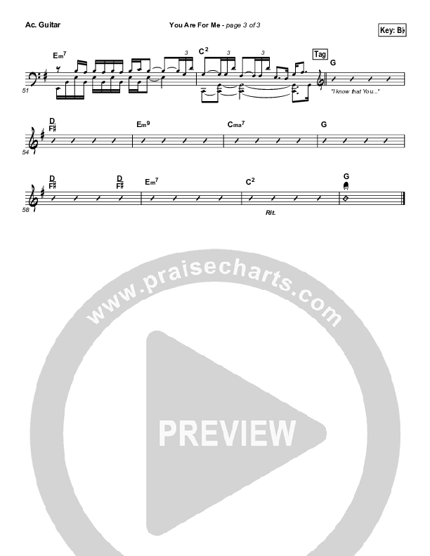 You Are For Me Acoustic Guitar (Kari Jobe)