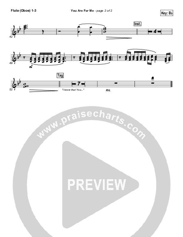 You Are For Me Wind Pack (Kari Jobe)