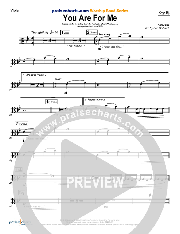 You Are For Me Viola (Kari Jobe)