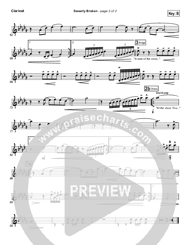 Sweetly Broken Clarinet (Jeremy Riddle)