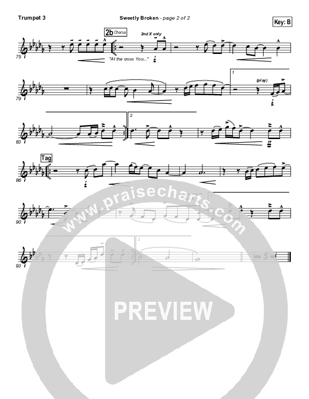 Sweetly Broken Trumpet 3 (Jeremy Riddle)