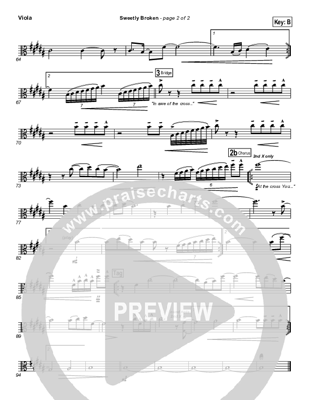 Sweetly Broken Viola (Jeremy Riddle)