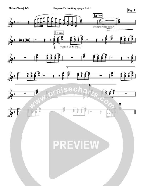 Prepare Ye The Way Flute/Oboe 1/2/3 (Michael W. Smith)