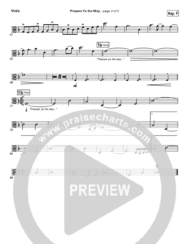 Prepare Ye The Way Viola (Michael W. Smith)