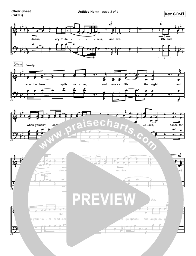 Untitled Hymn (Come To Jesus) Sheet Music PDF (Chris Rice) - PraiseCharts
