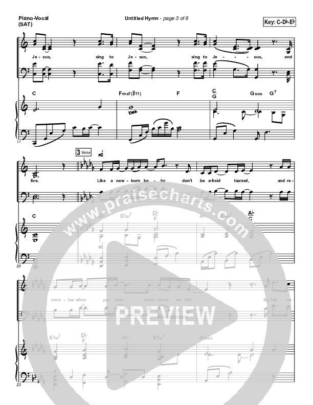 Untitled Hymn (Come To Jesus) Piano/Vocal (SAT) (Chris Rice)