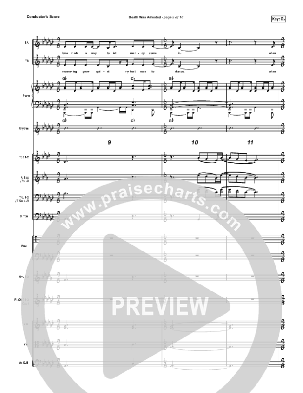 Death Was Arrested Conductor's Score (Laura Story)