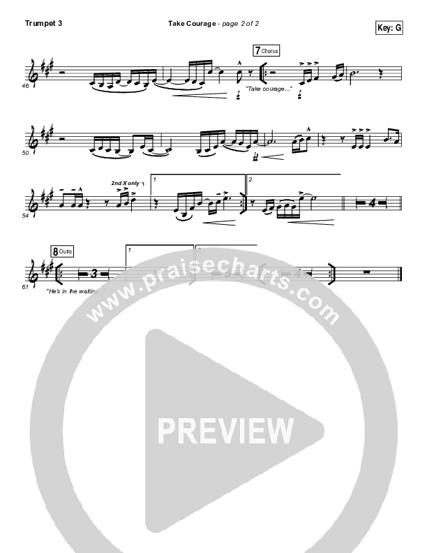 Take Courage Trumpet 3 (Bethel Music)