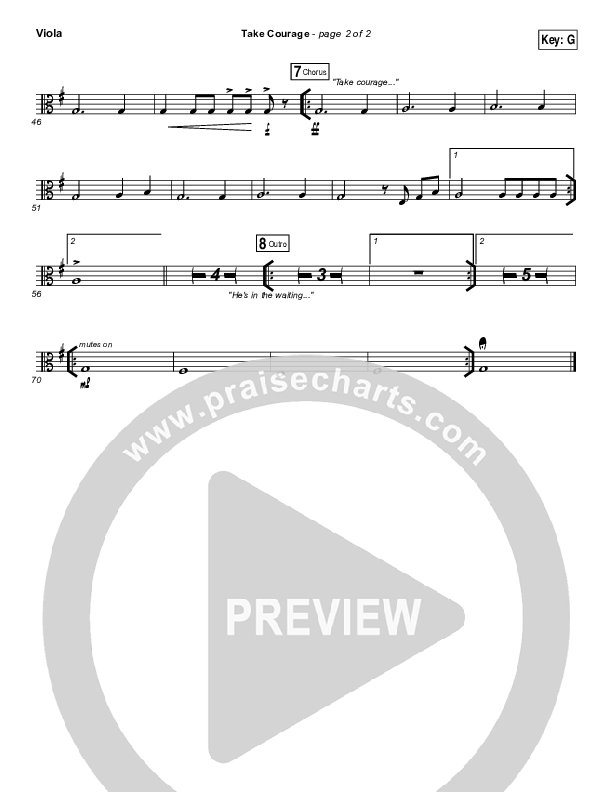 Take Courage Viola (Bethel Music)