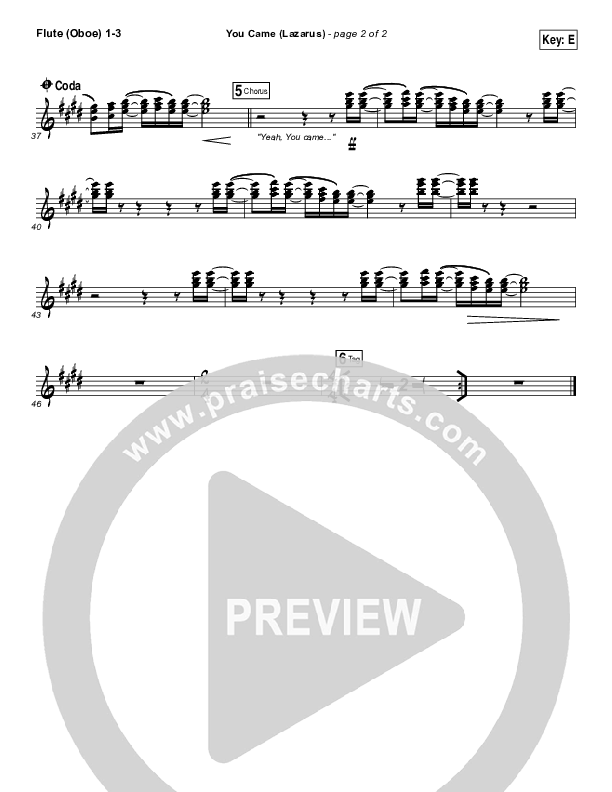 You Came (Lazarus) Wind Pack (Bethel Music / Melissa Helser)