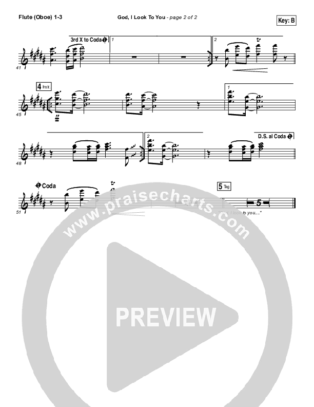 God I Look To You Wind Pack (Bethel Music / Francesca Battistelli)