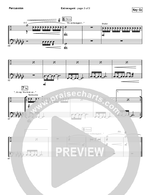 Extravagant Percussion (Bethel Music)