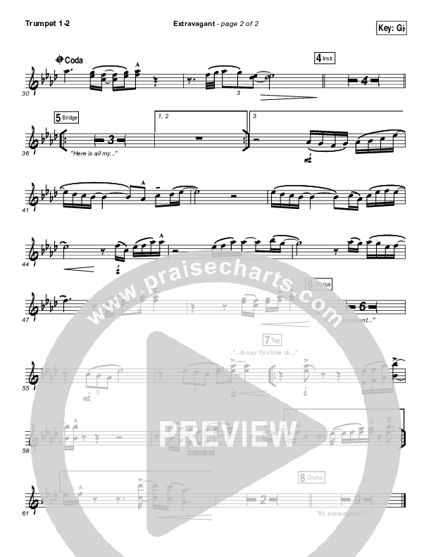 Extravagant Trumpet 1,2 (Bethel Music)