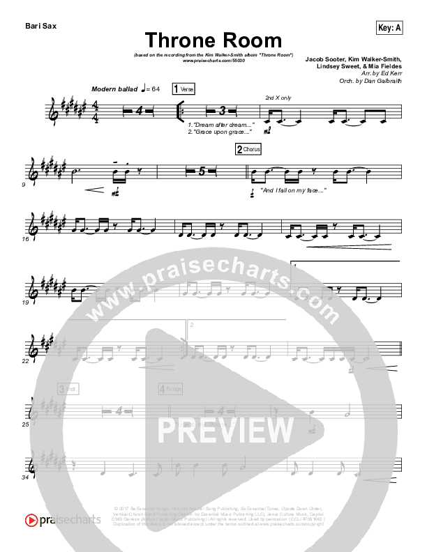 Throne Room Bari Sax (Kim Walker-Smith)