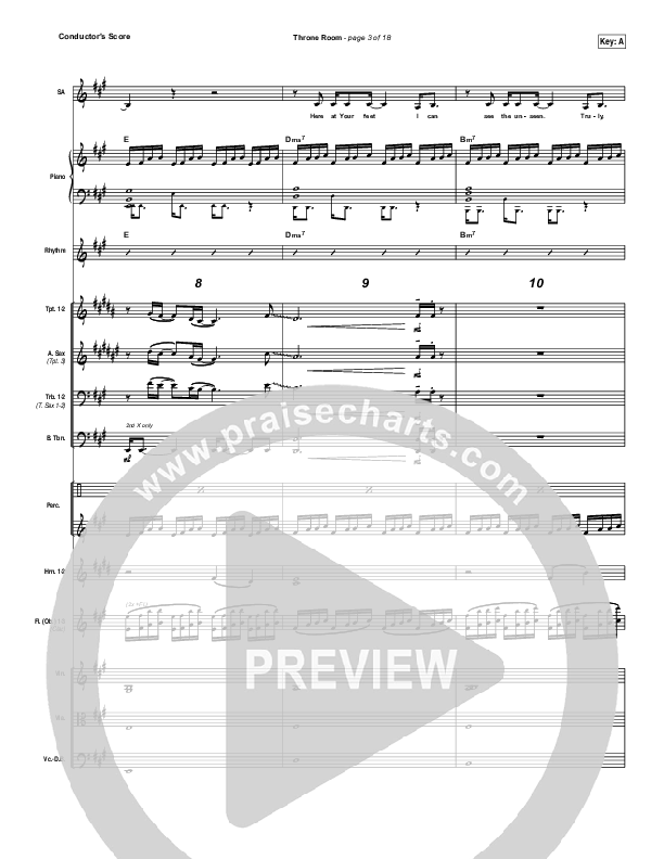 Throne Room Conductor's Score (Kim Walker-Smith)