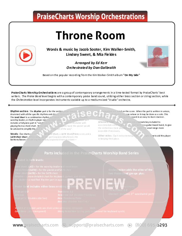 Throne Room Cover Sheet (Kim Walker-Smith)