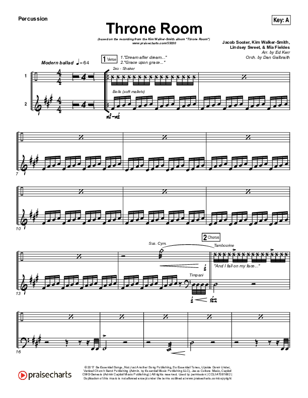 Throne Room Percussion (Kim Walker-Smith)