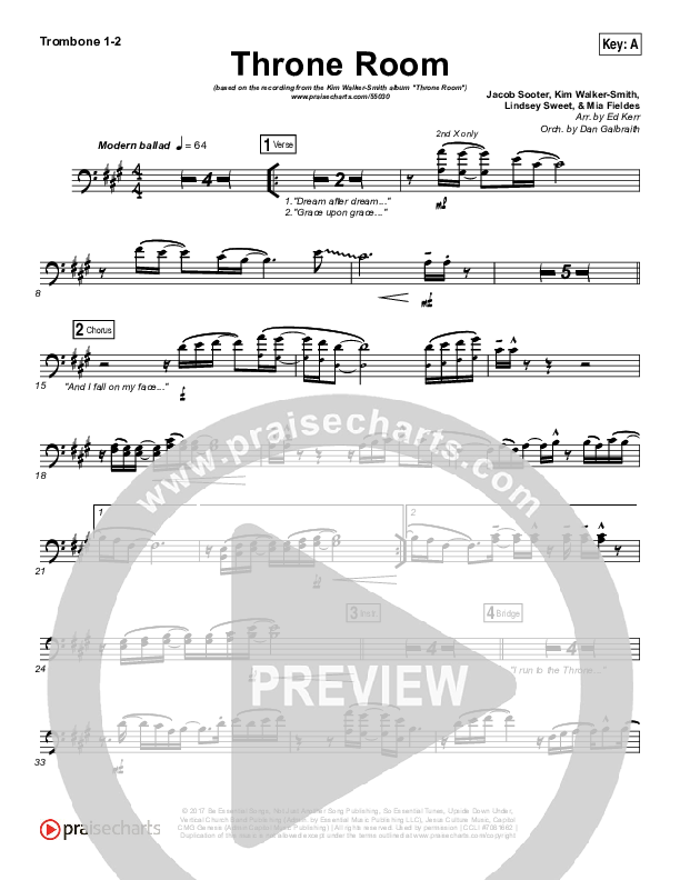 Throne Room Trombone 1/2 (Kim Walker-Smith)