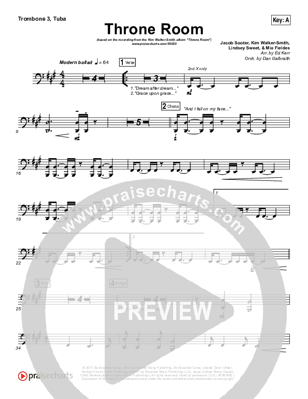 Throne Room Trombone 3/Tuba (Kim Walker-Smith)