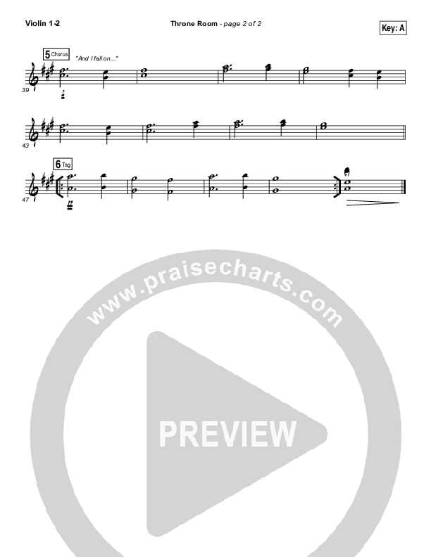 Throne Room Violin 1/2 (Kim Walker-Smith)