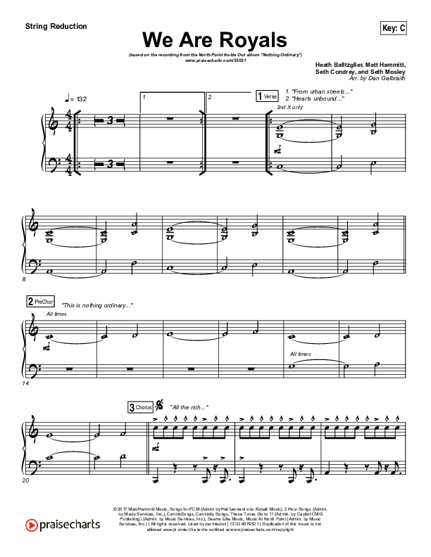 We Are Royals Synth Strings (North Point Worship / Chris Cauley)