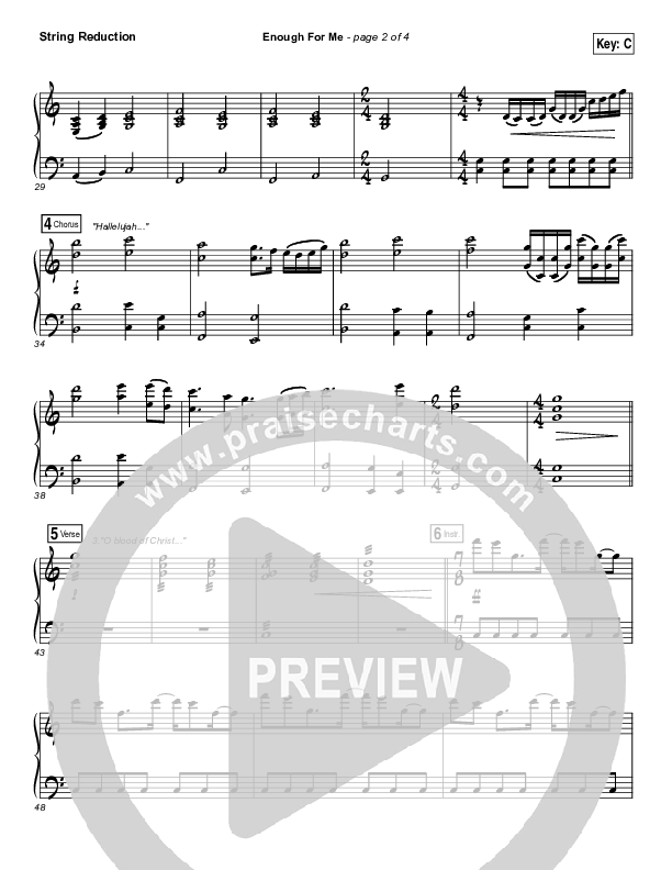 Enough For Me String Pack (North Point Worship / Brett Stanfill)